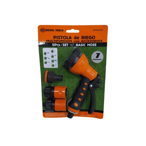 Pistola jardin 5 pzs (1/2") (20)(120) diesel tools