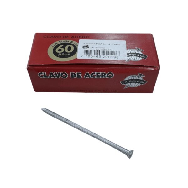 Clavo acero vertical 4" aluminiz (500gr) ca mejia