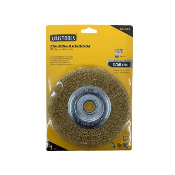 Escobilla redonda 6" (40) uyus uyustools