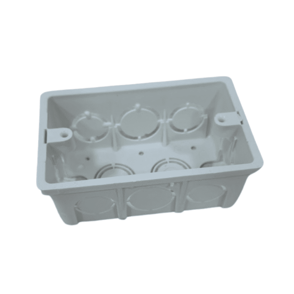 Caja plastica 2x4  blanca induma (600)