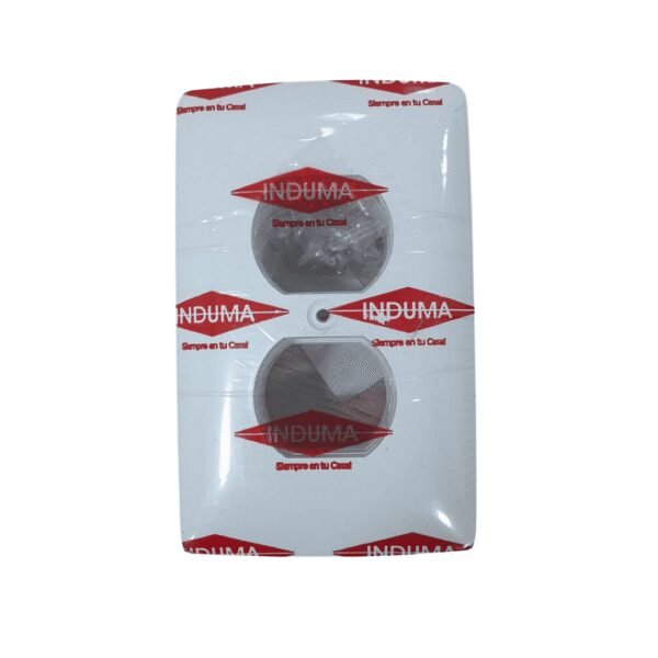 Tapa plastica doble blanca 2x4 (50)