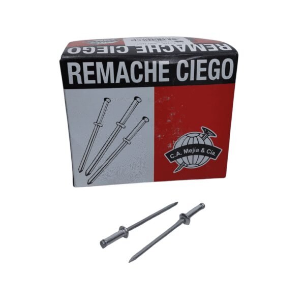 Remache 4-4 natural (1/8x3/8) x 500und