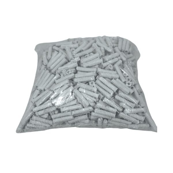 Chazo plastico estriado 3/8" paq x1000