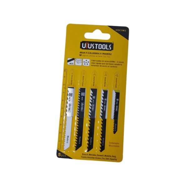 Hoja de caladora p/madera x 5pcs uyustools