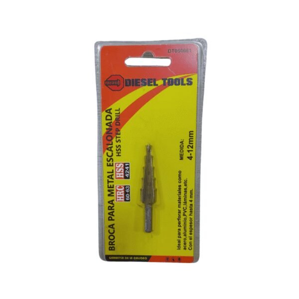 Broca escalonada 4-12mm (20) (200) diesel tools
