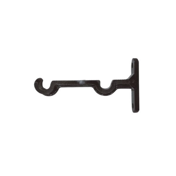 Soporte muro doble dorado de 1"