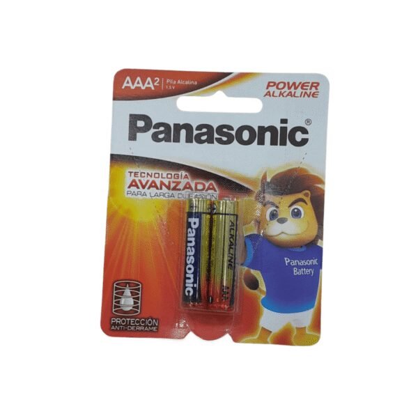 Pila alkalina panasonic aaa 1.5v tarjeta