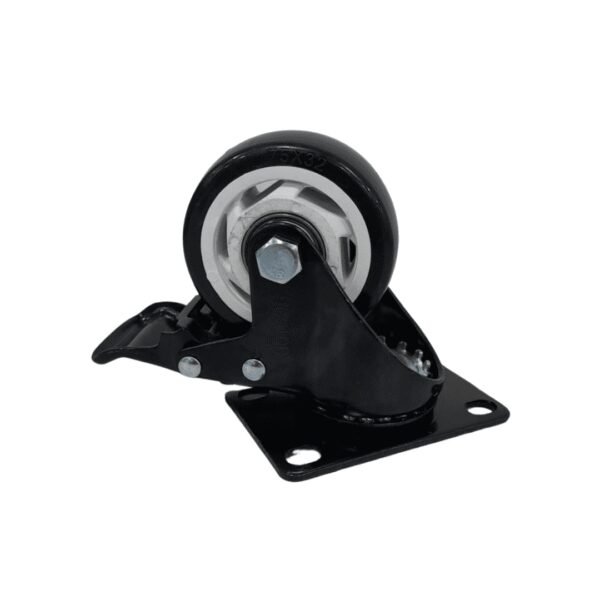 Rodachin negro c/freno 3" 100kg (50) co