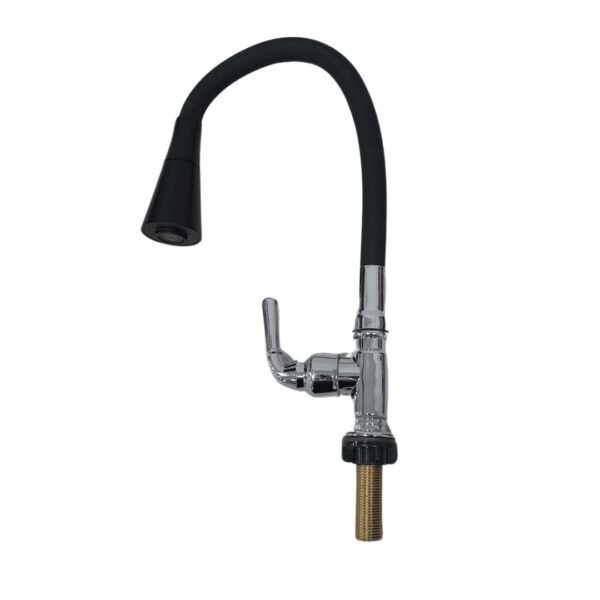 Llave cuello ganzo fina negra aleta meson (50) co