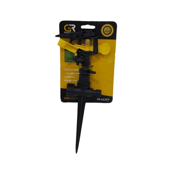 Aspersor con estaca 1/2 amarillo ger