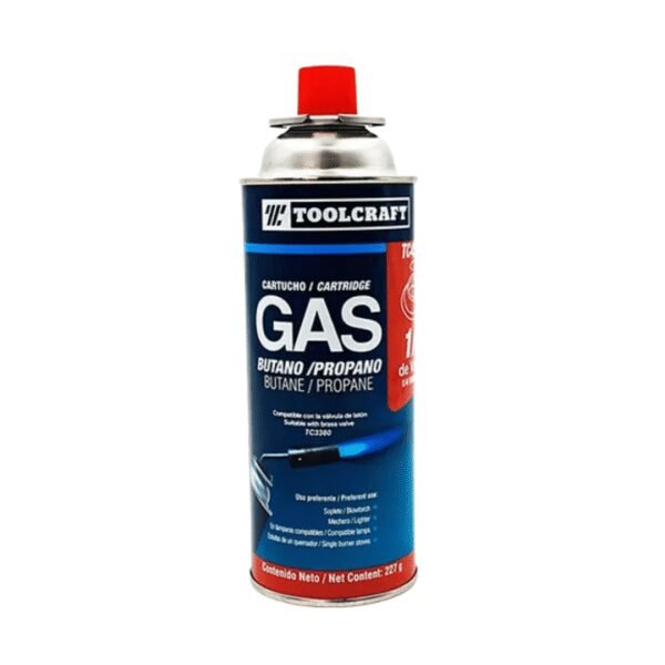 Cartucho gas butano/propano 1/4 toolcraft